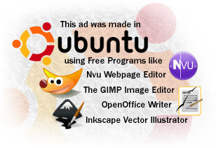 This ad was made entirely in Ubuntu!