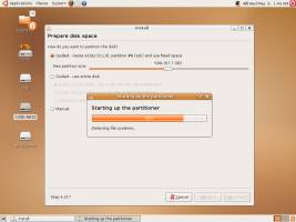 Gnome Partition Editor setting up an Ext3 partition for Ubuntu