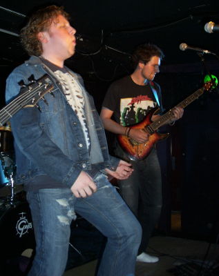 Al and the guys from Teargas (and no, Al isn't about to chuck either!).