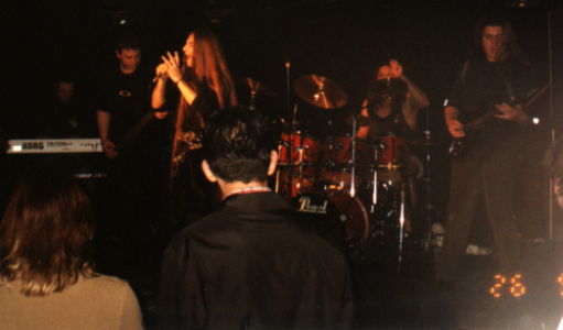EYEFEAR giving the crowd their money's worth at Breakers Metal, 26th Sept 2003