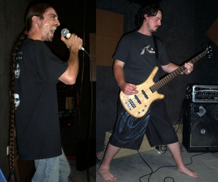 Danny and Rob at rehearsal (31 Jan 2005)
